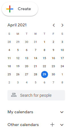 Open up your Google Calendar and scroll over to the "Other calendars" tab